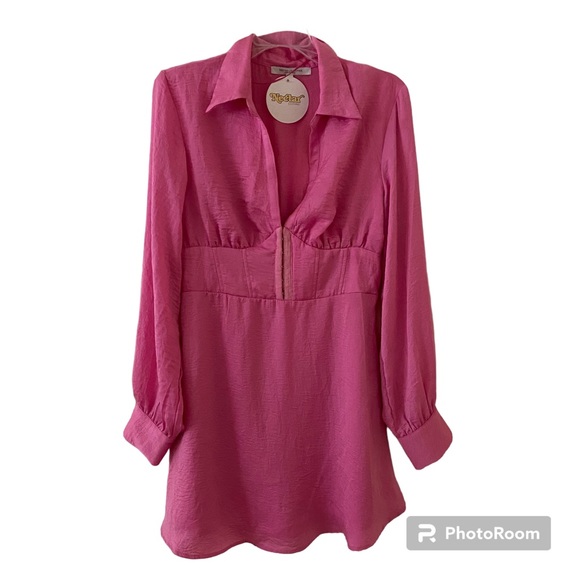 Nectar Women”s  On Display Corseted Pink Tunic Dress - Picture 3 of 13